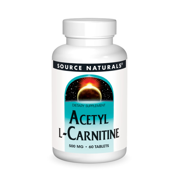 Source Naturals Acetyl-L-Carnitine 500mg 60 Tablets