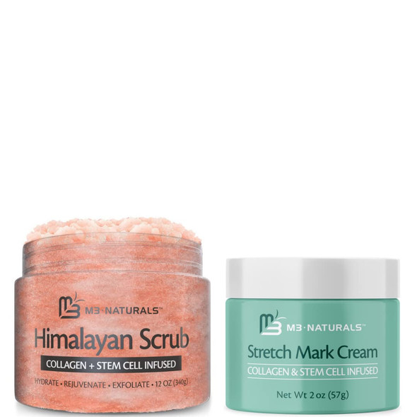 M3 Himalayan Body Scrub + Stretch Mark Cream