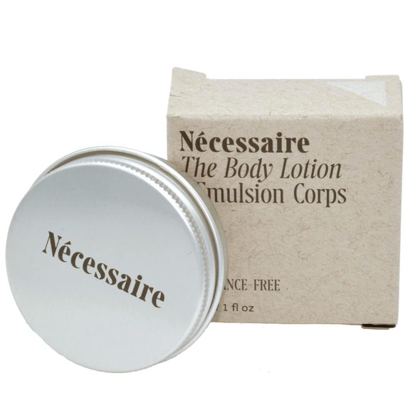 Necessaire The Body Lotion Fragrance Free - 1 oz - Moisturizing Treatment to Nourish and Strengthen the Skin