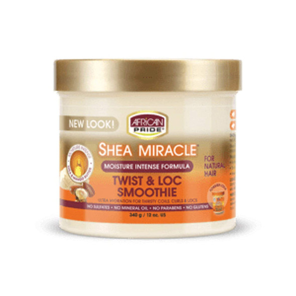 African Pride Shea Miracle Moisture Twist & Loc Smoothie, 12 oz