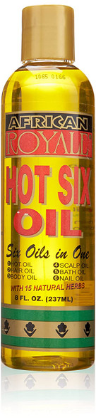 African Royale Hot Six Hair Oil, 8 Ounce