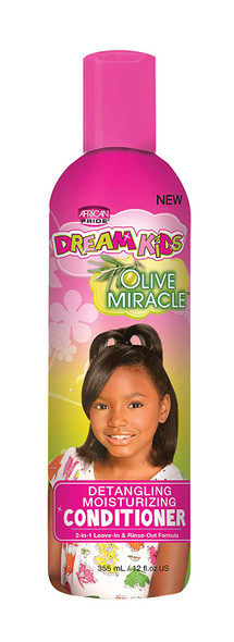 African Pride Dream Kids Olive Miracle Detangling Conditioner, 12 fl oz (355 ml)