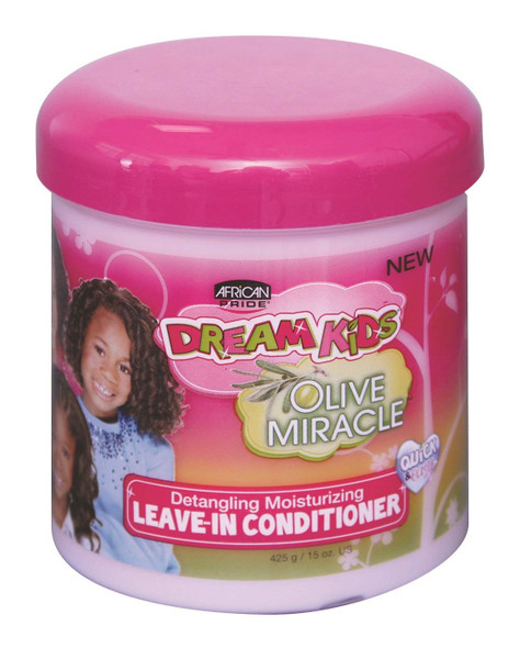 African Pride Dream Kids Olive Miracle Leave-In Conditioner 15oz (3 Pack) by African Pride