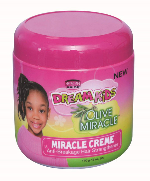 African Pride Dream Kids Olive Miracle Miracle Creme 6oz (6 Pack)