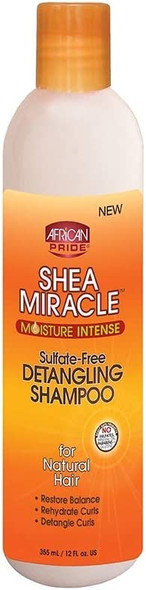African Pride Shea Butter Miracle Detangling Shampoo, 12 Ounce