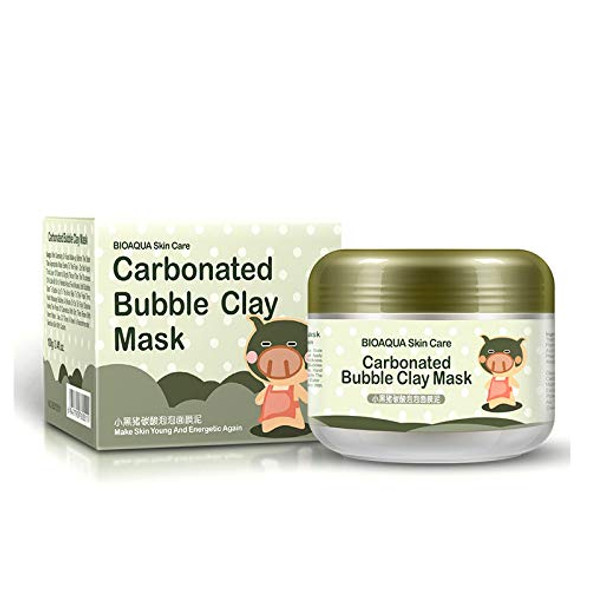 BIOAQUA Carbonated Bubble Clay Piggy Mask Clear Rejuvenation Skin Deep Plant Extracts Cleanse Nourishment Abundant Foam