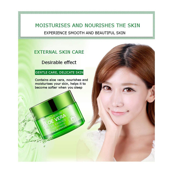 BIOAQUA Aloe Vera 92% Excracts Water Essence Refresh Moisture Cream Gel Natural Skin Care 100g