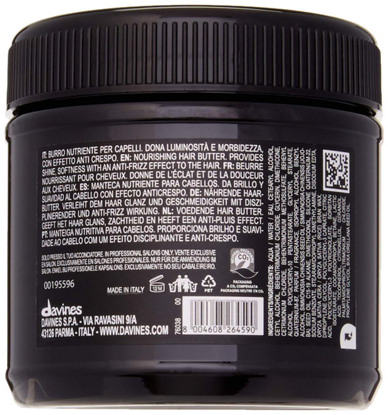 Davines OI Hair Butter, Nourish And Hydrate, Gently Moisturize And Control Frizz