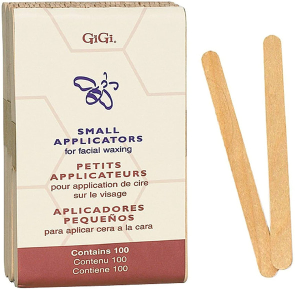 GiGi Small Applicators for Facial Waxing 100 ea (Pack of 4)
