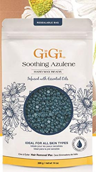 Gigi Soothing Azulene Wax Beads 14Oz (Pack of 3)