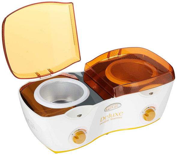 GiGi Deluxe Double Wax Warmer 2 Wax Cans 14 Ounce