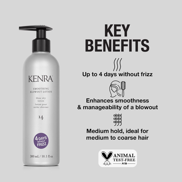 Kenra Smoothing Blowout Lotion 14 | Ultra-Fine Blowout Spray | Medium To Coarse Hair