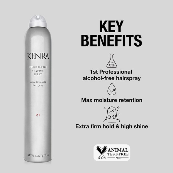 Kenra Shaping Spray 21 | Alcohol Free Hairspray | All Hair Types
