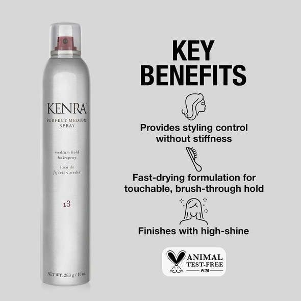 Kenra Perfect Medium Spray 13 | Styling Control Hairspray | All Hair Types