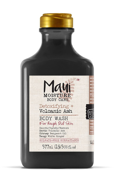 Maui Moisture Volcanic Body Wash Ounce Moisturizing Body Wash Formulated for Rough Dull Dry Skin Normal Skin Combination Skin with Juice and Coconut Water Silicone Free, Aloe Vera, 19.5 Fl Oz