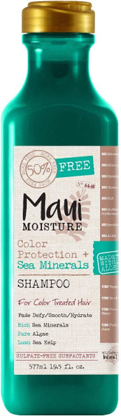 Maui Moisture Shampoo Sea Mineral 19.5 Ounce (Protect) (577ml) (2 Pack)