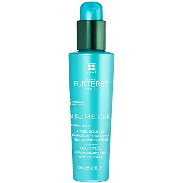 Rene Furterer SUBLIME CURL Curl Nutri-Activating Cream, Curly Wavy Hair, Leave-in Moisturizer, Humidity & Frizz Control, 3.3 Fl Oz