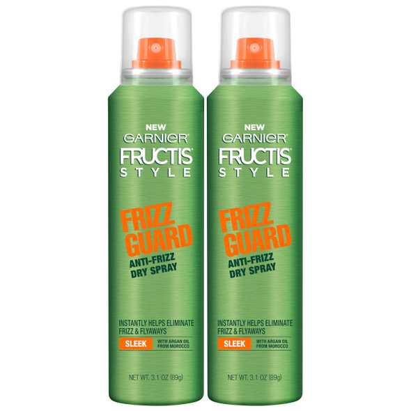 Garnier Hair Care Fructis Style Frizz Guard Anti-Frizz Dry Spray, 2Count