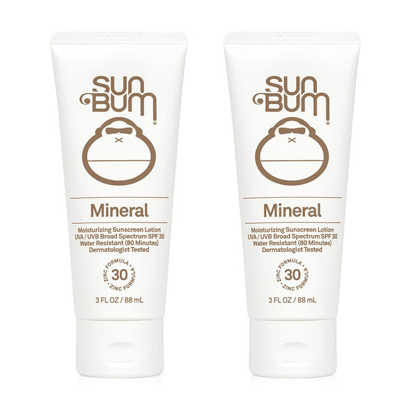 Sun Bum Sun Bum Mineral Spf 30 Sunscreen Lotion Vegan and Reef Friendly (octinoxate & Oxybenzone Free) Broad Spectrum Natural Sunscreen With Uva/uvb Protection 2 Pack, 1 count