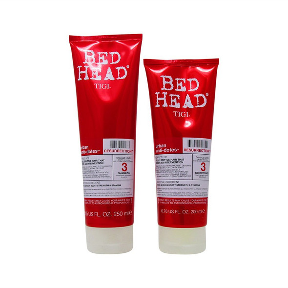 Bundle - 2 Items : TIGI Bed Head Resurrection Shampoo, 8.45 Oz and Conditoner, 6.76 Oz DUO