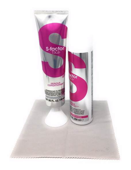 S Factor Tigi Serious Shampoo 8.15 oz and Serious Conditioner 5.07 oz Set