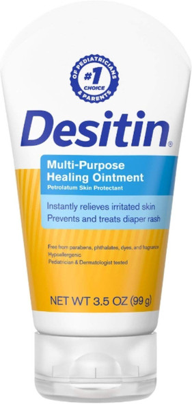 DESITIN Multipurpose Baby Diaper Rash Ointment with White Petrolatum Skin Protectant, 3.5 oz (Pack of 2)