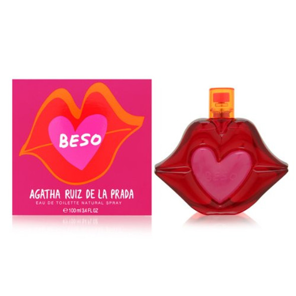 Agatha Ruiz De La Prada Beso Eau de Toilette Spray, 3.4 Ounce