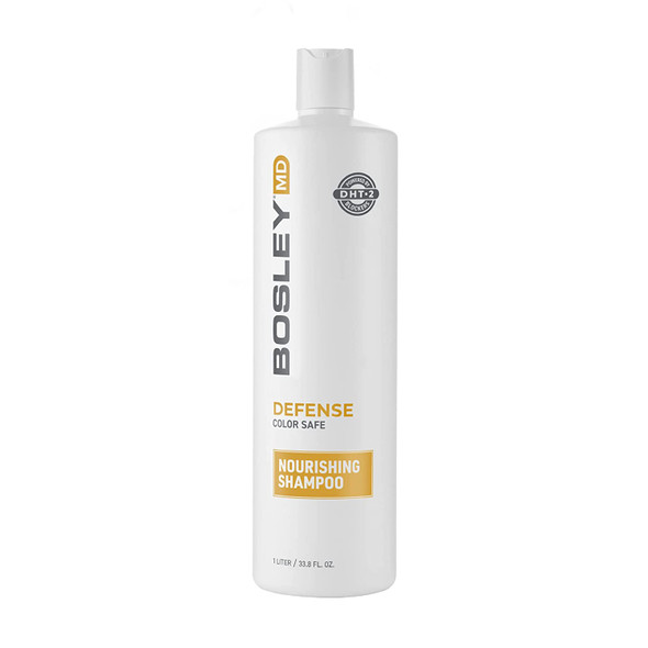 BosleyMD BosDefense Nourishing Shampoo for Light Thinning Hair (Color Safe), 33.8 fl oz.