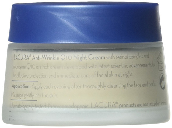 LaCura Q10 NIGHT FACE CREAM Anti-Wrinkle 1.7 oz. by Chom