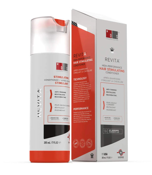 Revita Conditioner for Thinning Hair by DS Laboratories - Conditioner to Support Hair Regrowth for Men and Women, Volumizing, Hair Thickening and Hair Strengthening, Sulfate Free (205ml)