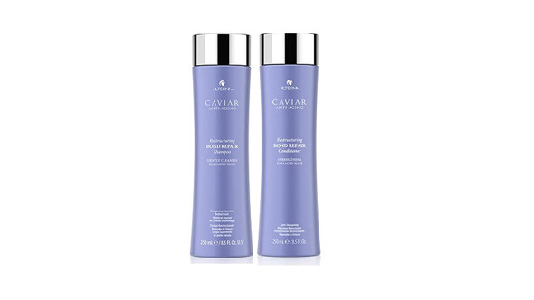 Alterna Caviar AntiAging Restructuring Bond Repair Shampoo and Conditioner Standard Set 8.5oz each  Rebuilds  Strengthens Damaged Hair  Sulfate Free