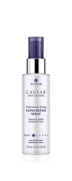 Alterna Caviar Professional Styling Rapid Repair Spray  Instant Shine  Heat Protectant Spray for Hair  Sulfate Free 4.2 Fl. Oz.