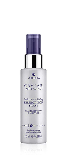 Alterna Caviar Professional Styling Perfect Iron Spray 4.2 Fl Oz  Provides Heat Protection  High Shine  Sulfate Free