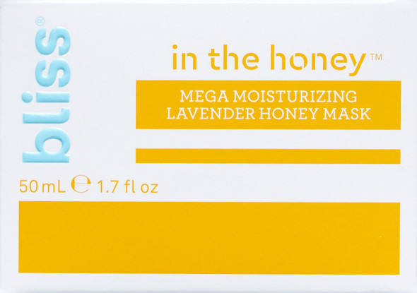 Bliss  In the Honey  Mega Moisturizing Acacia Honey  Lavender Oil Face Mask  Intensely Hydrating  Hypoallergenic Facial Mask for Irritated or Dry Skin  Cruelty Free  Paraben Free  1.7 fl.oz