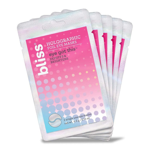 Bliss Eye Got This Holographic Foil Eye Masks for Refreshing and Awakening Eyes Reduces Puffiness and Dark Circles  Clean  CrueltyFree  Paraben Free  Sulfate Free  Vegan  5 Pack
