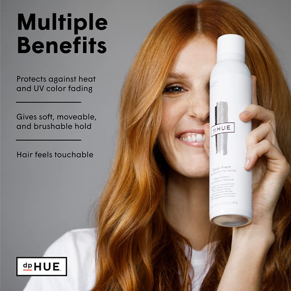 dpHUE Color Fresh Touchable Hairspray  8 oz  Provides Heat Humidity  Color Protection  Soft NonSticky Hold  For All Hair Types  Color Safe