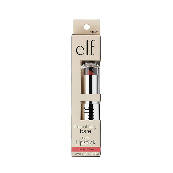 e.l.f. Cosmetics Beautifully Bare Lipstick Provides Beautifully Sheer Color and Luminous Shine Touch of Pink