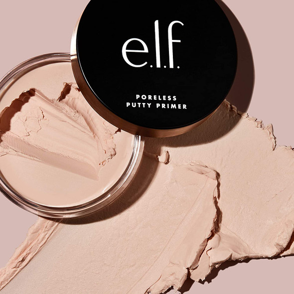 e.l.f. Poreless Putty Primer Silky SkinPerfecting Lightweight Long Lasting Smooths Hydrates Minimizes Pores Flawless Base AllDay Wear Flawless Finish Ideal for All Skin Types 0.74 Fl Oz