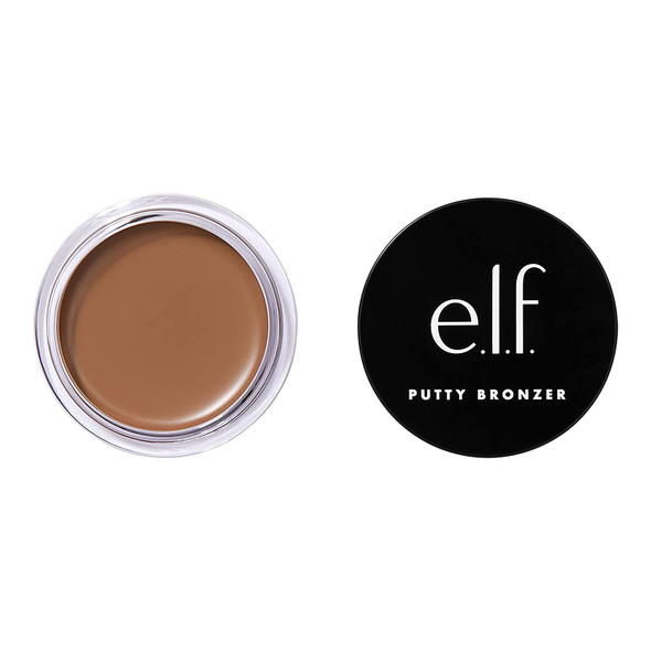 e.l.f. Putty Bronzer Creamy  Highly Pigmented Formula Creates a LongLasting Bronzed Glow Infused with Argan Oil  Vitamin E Honey Drip 0.35 Oz 10g