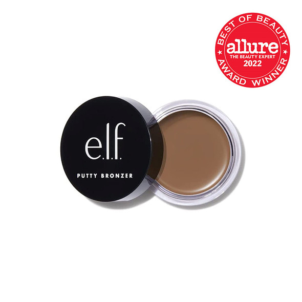 e.l.f. Putty Bronzer Creamy  Highly Pigmented Formula Creates a LongLasting Bronzed Glow Infused with Argan Oil  Vitamin E Honey Drip 0.35 Oz 10g