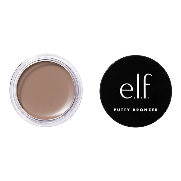 e.l.f. Putty Bronzer Creamy  Highly Pigmented Formula Creates a LongLasting Bronzed Glow Infused with Argan Oil  Vitamin E Feelin Shady 0.35 Oz 10g