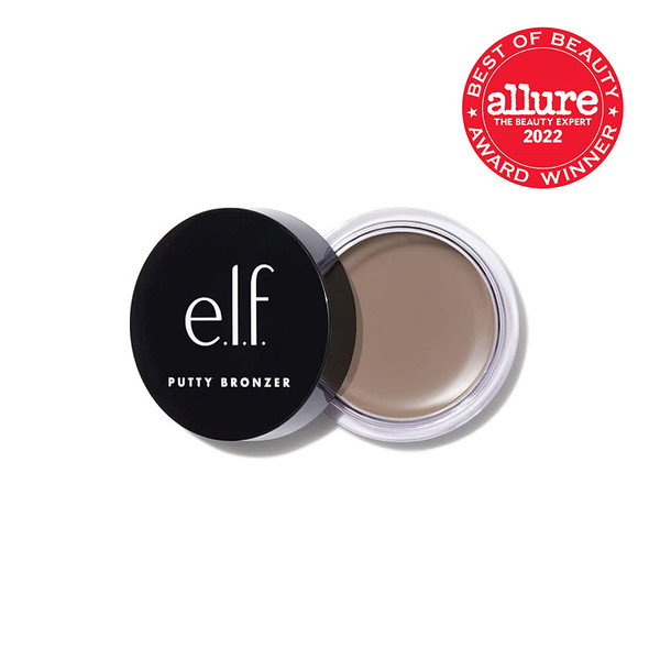 e.l.f. Putty Bronzer Creamy  Highly Pigmented Formula Creates a LongLasting Bronzed Glow Infused with Argan Oil  Vitamin E Feelin Shady 0.35 Oz 10g