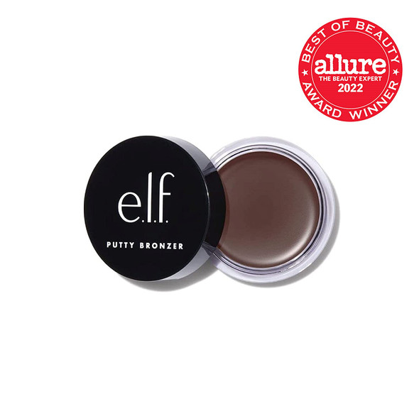 e.l.f. Putty Bronzer Creamy  Highly Pigmented Formula Creates a LongLasting Bronzed Glow Infused with Argan Oil  Vitamin E Cabana Cutie 0.35 Oz 10g