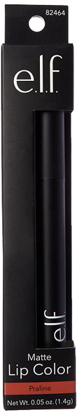 e.l.f. Cosmetics Matte Lip Color Long Lasting Gorgeous Matte Finish Nourishing Formula Praline