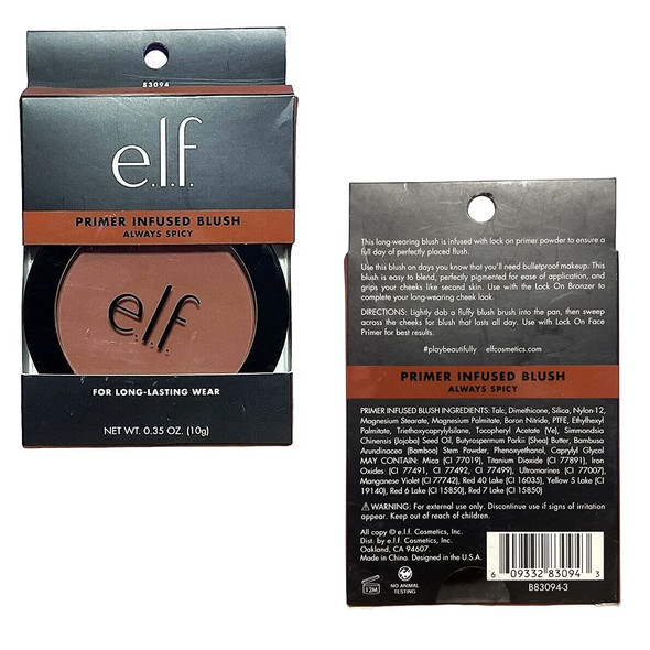 Pack of 2 e.l.f. PrimerInfused Blush Always Spicy 83094