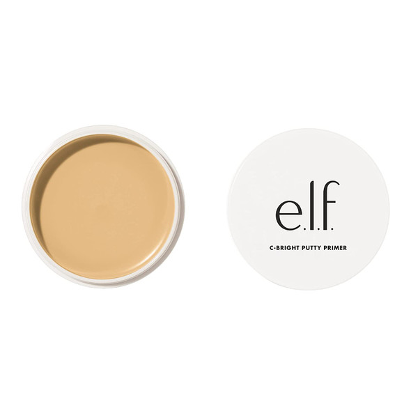 e.l.f Cosmetics CBright Putty Primer Makeup Primer For Brightening  Evening Out Skin Tone Grips Makeup Enriched With Vitamin C Universal Sheer