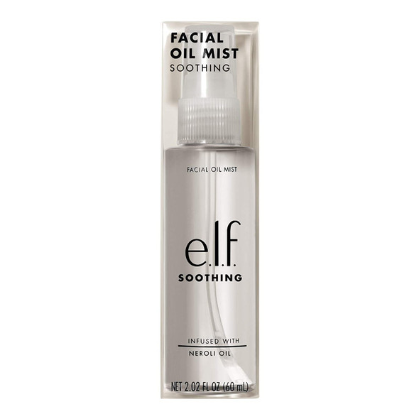 e.l.f. Soothing Facial Oil Mist Essential Oilinfused Facial Mist Soothes The Mind Refreshing Mood Booster Vegan  CrueltyFree 2.02 Fl Oz