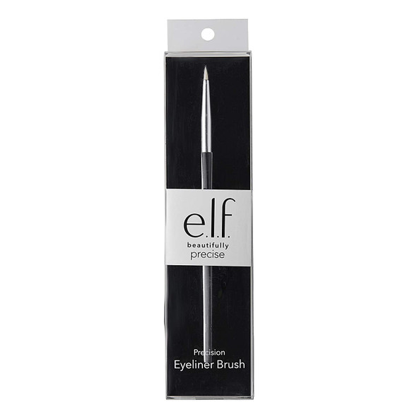 e.l.f. Precision Eyeliner Brush UltraFine Tapered Soft Synthetic Corrects Conceals Defines Easy To Clean