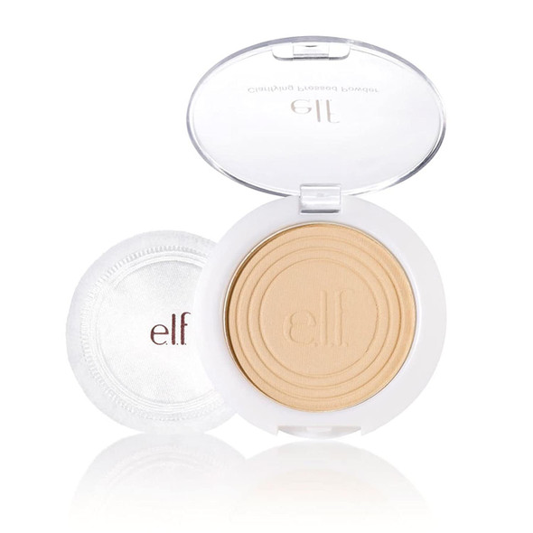 e.l.f. Cosmetics Clarifying Pressed Powder  Light Beige