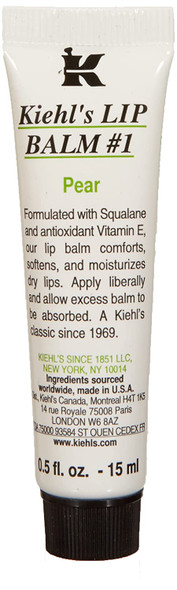 Kiehls Lip Balm 1 Pear 0.5 Ounce